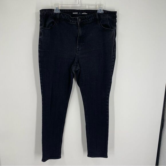 Old Navy Super Skinny High Rise Gray Jeans size 18 - Picture 1 of 4